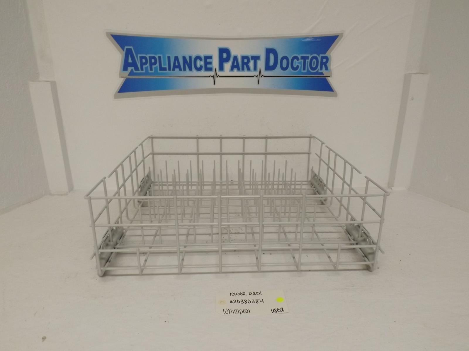 Whirlpool Dishwasher W10380384 Lower Rack Used Whirlpool Dishwasher W10380384 Lower Rack Used